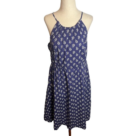 J.Crew $128 Petite strappy poplin halter dress Size P10 CK723 - Picture 2 of 8